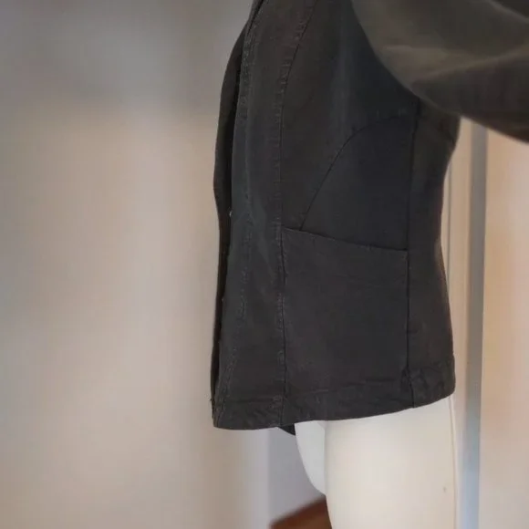 ANTHROPOLOGIE Structured Button Front Blazer Olive Green NWT Size 12 - Picture 14 of 16